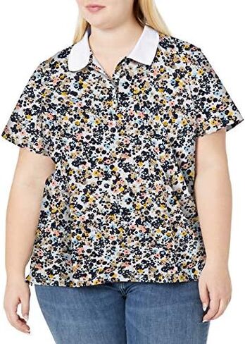 Tommy Hilfiger Women's Classic Short Sleeve Polo (Standard and Plus Size) in Saudi Arabia