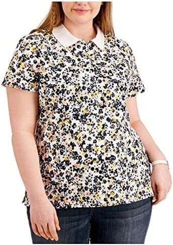 Tommy Hilfiger Women's Classic Short Sleeve Polo (Standard and Plus Size) in Saudi Arabia