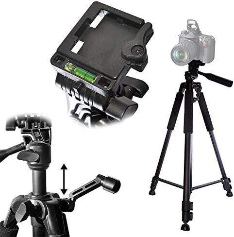 57" Inch Aluminum Tripod + Tripod Mount for ALL GoPro HERO Cameras + eCostConnection Microfiber Cloth in Kuwait