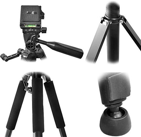 57" Inch Aluminum Tripod + Tripod Mount for ALL GoPro HERO Cameras + eCostConnection Microfiber Cloth in Kuwait