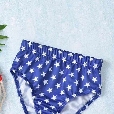 Aalizzwell Baby Girl Bathing Suit, Toddler Girls Two Piece Swimsuit Halter Top Bikini Bottoms Swimming Suit in Saudi Arabia
