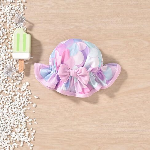 Aalizzwell Baby Girl 2-Piece Bikini Swimsuit with Hat in Saudi Arabia