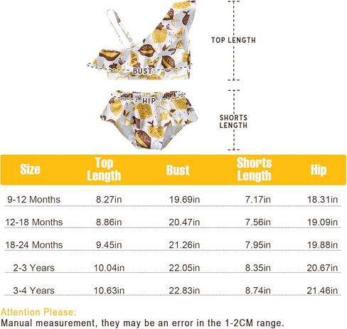 DEFAHN طفل رضيع ملابس سباحة للفتيات قطعتين بيكيني الرسن المحاصيل الأعلى ثوب السباحة الصيف ملابس السباحة Tankini مجموعة in Kuwait