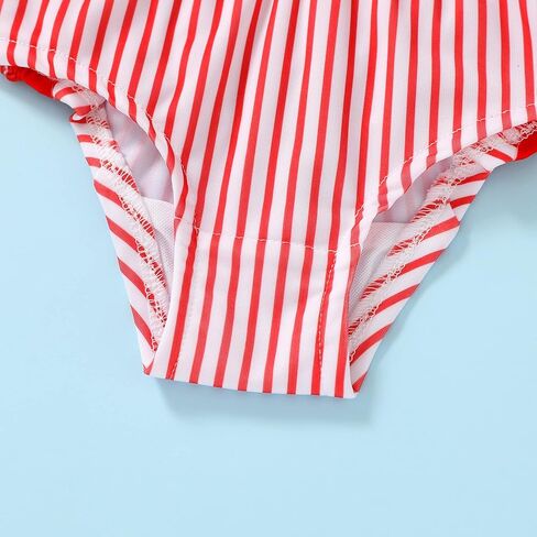 سبعة شابة طفلة ملابس السباحة طويلة الأكمام بيكيني ملابس الشاطئ كشكش شريط قطعتين ثوب السباحة 3M-3T in Kuwait
