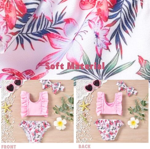 Aalizzwell Infant Baby Girl Bikini Swimsuit with Headband in Kuwait