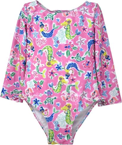 بدلة سباحة Flap Happy Girls بعامل حماية من الطفح الجلدي 50+ Charlie L/S Rash Guard in Kuwait