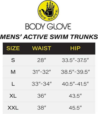 سروال سباحة رجالي من Body Glove - بدلة سباحة قابلة للتمدد للرجال - بدلة سباحة سريعة الجفاف مقاس 7 بوصات (S-XXL) in Saudi Arabia