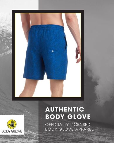 سروال سباحة رجالي من Body Glove - بدلة سباحة قابلة للتمدد للرجال - بدلة سباحة سريعة الجفاف مقاس 7 بوصات (S-XXL) in Saudi Arabia