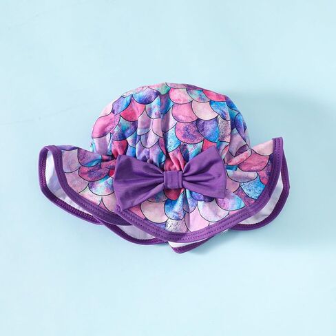 Infant Girls Ruffle Swimsuit Baby Girl Bikini Sets Toddler 3 Piece Bathing Suit with Hat Kids Swimwear Beach Set in Kuwait