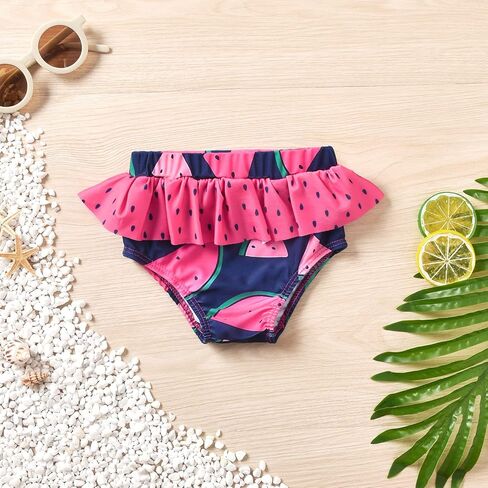 Aalizzwell Toddler Baby Girls 3 Piece Bikini Set Bathing Suit with Hat in Saudi Arabia