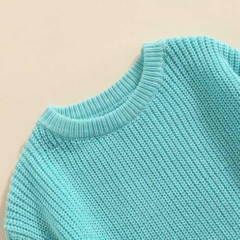 Karwuiio Toddler Baby Girl Boy Knit Sweater Round Neck Long Sleeve Pullover Sweatshirt Fall Winter Clothes in Saudi Arabia