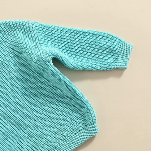 Karwuiio Toddler Baby Girl Boy Knit Sweater Round Neck Long Sleeve Pullover Sweatshirt Fall Winter Clothes in Saudi Arabia