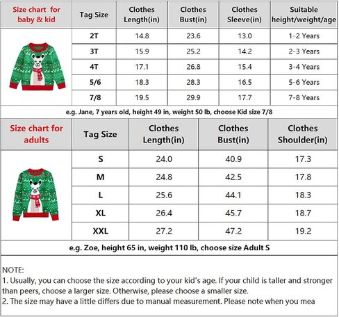 Simplee kids Ugly Christmas Sweater Family Matching Outfits for Holiday Party Knitted Pullover in Saudi Arabia