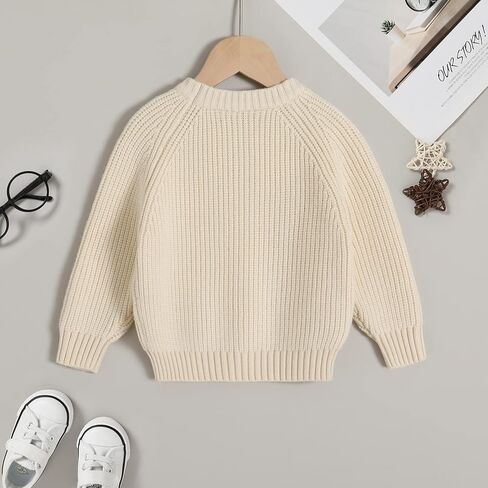 YOUNGER STAR Toddler Baby Girls Boys Knit Sweater Pullover Long Sleeve Sweatshirt Fall Winter Clothes in Saudi Arabia