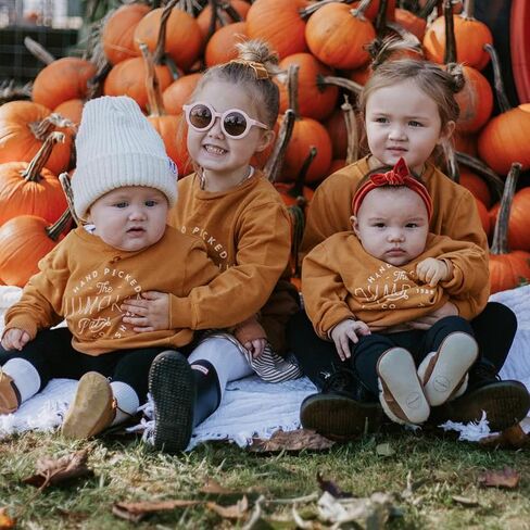 Ayalinggo Toddler Infant Baby Girl Boy Halloween Outfit Pumpkin Sweatshirt Oversized Onesie Bubble Romper Sweater Clothes in Saudi Arabia