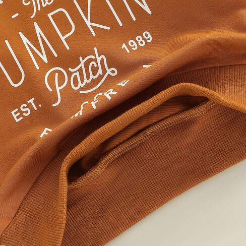 Ayalinggo Toddler Infant Baby Girl Boy Halloween Outfit Pumpkin Sweatshirt Oversized Onesie Bubble Romper Sweater Clothes in Saudi Arabia