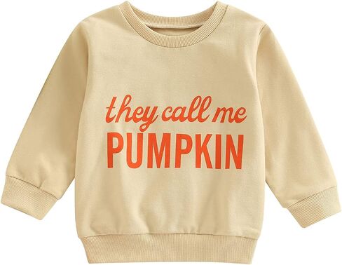 Ayalinggo Toddler Infant Baby Girl Boy Halloween Outfit Pumpkin Sweatshirt Oversized Onesie Bubble Romper Sweater Clothes in Saudi Arabia