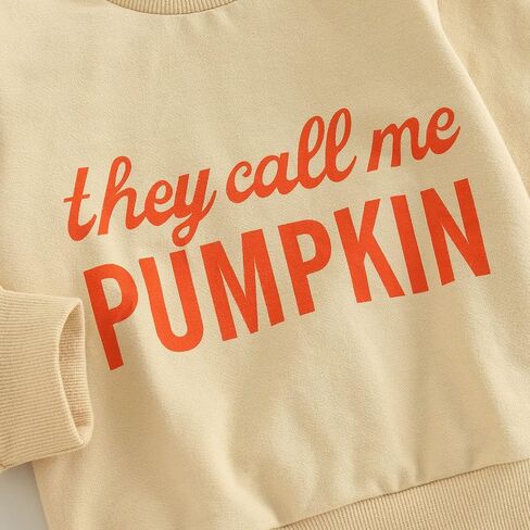 Ayalinggo Toddler Infant Baby Girl Boy Halloween Outfit Pumpkin Sweatshirt Oversized Onesie Bubble Romper Sweater Clothes in Saudi Arabia