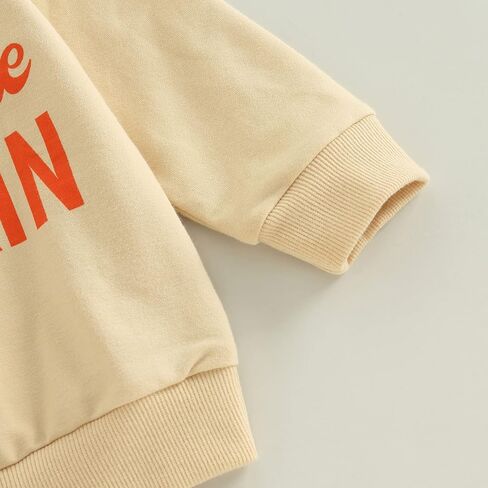 Ayalinggo Toddler Infant Baby Girl Boy Halloween Outfit Pumpkin Sweatshirt Oversized Onesie Bubble Romper Sweater Clothes in Saudi Arabia