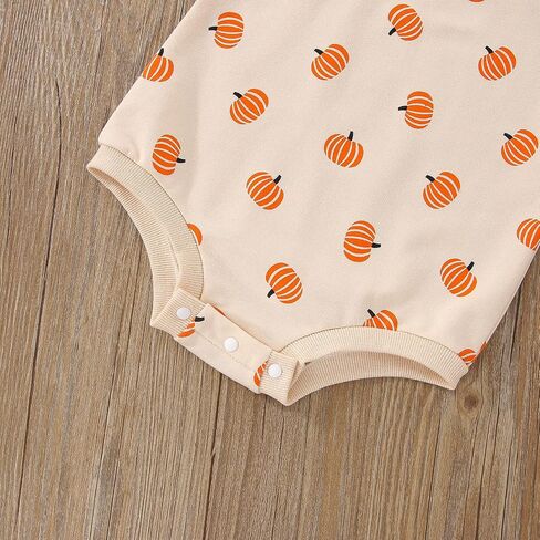 Ayalinggo Toddler Infant Baby Girl Boy Halloween Outfit Pumpkin Sweatshirt Oversized Onesie Bubble Romper Sweater Clothes in Kuwait