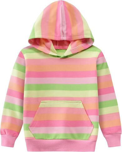 Little Hand Girls and Toddlers' Pullover Hoodies Sweatshirt Kids Cotton Zip-up Hooded Jacket for 2-7T in Saudi Arabia