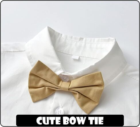 IBOBOOM Infant Baby Boys Clothes Suits Outfits Newborn Formal Dress Sets Black in Saudi Arabia