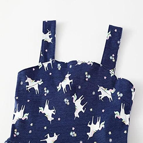 RETSUGO Little Girls A-Line Dress Cute Unicorn Rainbow Pattern Short Sleeve Casual Toddler Girl Dresses for Party 1-8 Years in Saudi Arabia
