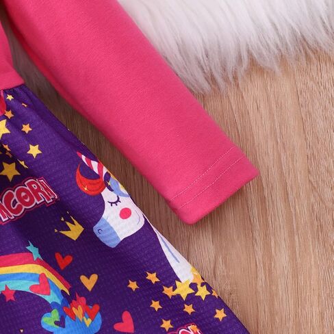 فساتين RETSUGO للفتيات الصغيرات بأكمام طويلة للفتيات الصغيرات ملابس لطيفة غير رسمية مع فيونكة للأطفال فستان حفلات اللعب in Kuwait