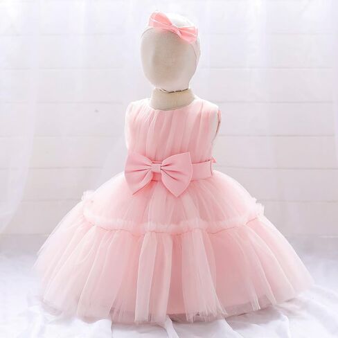 3M-9T Baby Girls Flower Dress Embroidery Paqeant Party Wedding Lace Dresses in Saudi Arabia