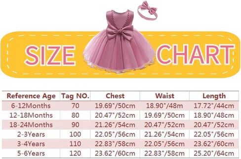 TUIJI 6M-6T Baby Girls Ruffle Lace Backless Pageant Wedding Party Flower Dresses with Headwear in Kuwait