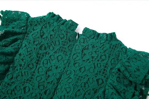 Niyage Toddler Girls Elegant Lace Pom Pom Flutter Sleeve Party Princess Dress in Saudi Arabia