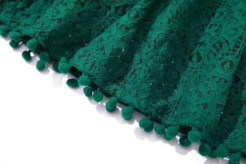 Niyage Toddler Girls Elegant Lace Pom Pom Flutter Sleeve Party Princess Dress in Saudi Arabia