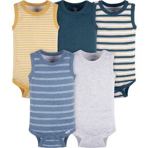 Gerber Baby Boys Multi-Pack Sleeveless Onesies Bodysuit in Kuwait