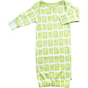 Babysoy Baby Long Sleeve Alphabet Pattern Gown/Bundler in Saudi Arabia
