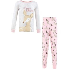 Hudson Baby Unisex Baby and Toddler Cotton Pajama Set, Deer, 4 Toddler in Kuwait