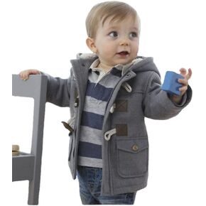 Miwentor Baby Boy's Girls Kids Jacket Hooded Fleece Autumn Winter Outerwear in Saudi Arabia