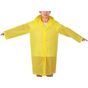 Taiduosheng Age 4~13 Kids Hooded Jacket Rain Raincoat Cover Long Rainwear in Saudi Arabia