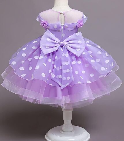 0-24 Months Baby Flower Girl Dress Kids Ruffles Lace Party Wedding Dresses in Kuwait