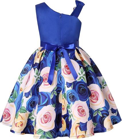 2T-9T Off Shoulder Flower Girls Dress Pageant Party Floral Formal Dresses in Saudi Arabia