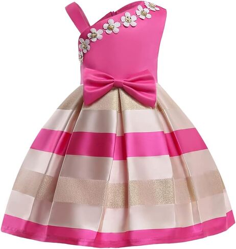 2T-9T Off Shoulder Flower Girls Dress Pageant Party Floral Formal Dresses in Saudi Arabia