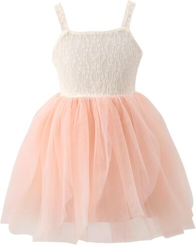 فستان توتو للفتيات الصغيرات بشريط من الدانتيل من التول فساتين الأميرة للأطفال الصغار والرضع in Kuwait
