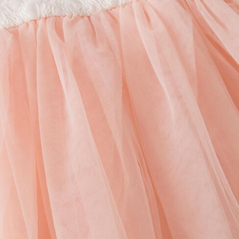 فستان توتو للفتيات الصغيرات بشريط من الدانتيل من التول فساتين الأميرة للأطفال الصغار والرضع in Kuwait