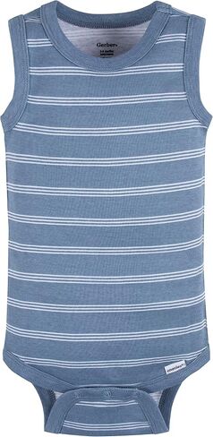 Gerber Baby Boys Multi-Pack Sleeveless Onesies Bodysuit in Kuwait