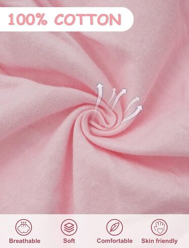 SEAUR Baby Girls Cotton Bloomers Toddler Cute Ruffle Diaper Cover Soft Assorted Underwear Breathable Panties 4 Pack in Kuwait