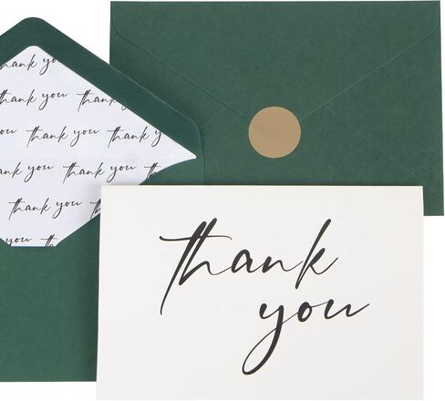 AZAZA Baby Shower Thank You Cards Boy Thank You Cards with Envelopes, 4x6 Baby Thank You Cards for Baby Gift Sets, 50 Blue Thank You Cards Wedding Bridal Shower Thank You Notes (Baby Blue) in Kuwait