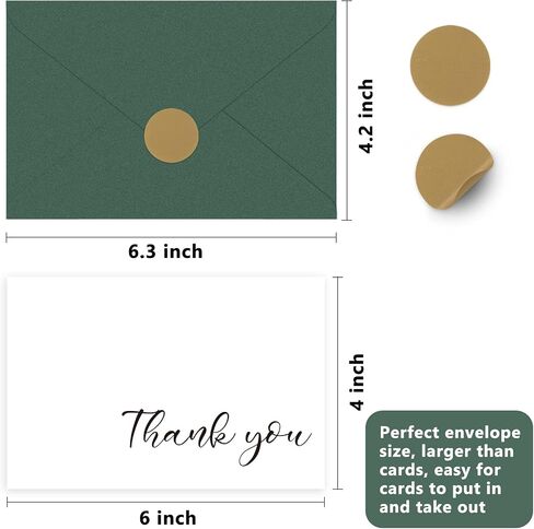 AZAZA Baby Shower Thank You Cards Boy Thank You Cards with Envelopes, 4x6 Baby Thank You Cards for Baby Gift Sets, 50 Blue Thank You Cards Wedding Bridal Shower Thank You Notes (Baby Blue) in Kuwait