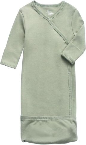 O2 BABY 100% Organic Cotton kimono Gown With Mittens & Fold-over Pouch in Kuwait