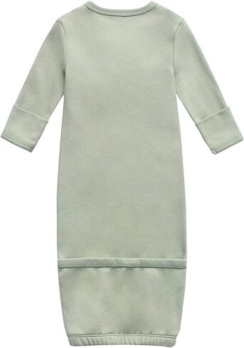 O2 BABY 100% Organic Cotton kimono Gown With Mittens & Fold-over Pouch in Kuwait