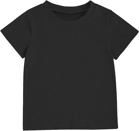 Toddler Baby Girls Boys Cotton Basic Layering T Shirts Tops Shorts Sleeve Tee Shirt Baby Summer Clothes in Saudi Arabia