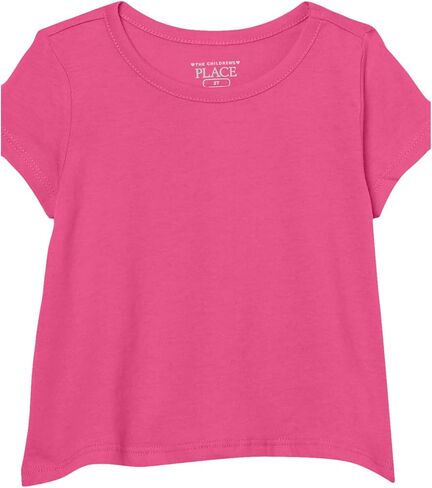 The Children's Place Baby Girls' and Toddler High Low Layering Tee in Saudi Arabia